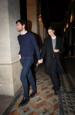 KARLIE KLOSS and Joshua Kushner Leaves Costes After a Party in Paris 01/26/2025
