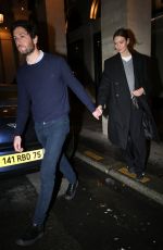 KARLIE KLOSS and Joshua Kushner Leaves Costes After a Party in Paris 01/26/2025