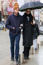 KARLIE MKLOSS and Joshua Kushner Enjoy a Romantic Rainy Stroll in Paris 01/26/2025