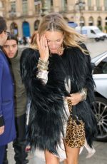 KATE MOSS Arrives at Ritz at Paris Fashion Week 01/24/2025