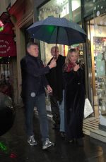 KATE MOSS Stopping at a Pharmacy Near Her Hotel in Paris 01/25/2025