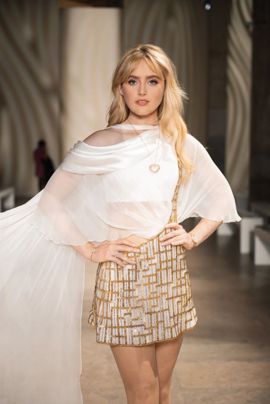 KATHRYN NEWTON at Georges Chakra Haute Couture Spring-Summer 2025 Show at Paris Fashion Week 01/28/2025