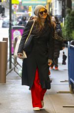 KATIE HOLMES Arrives at Barrymore Theatre in New York City 01/18/2025