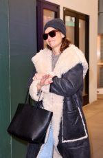 KATIE HOLMES Arrives at Her Broadway Play Our Town in New York 01/10/2025