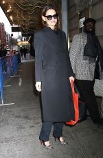 KATIE HOLMES Arrives at Her Final Performance of Broadway