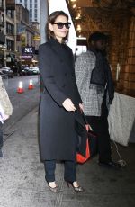 KATIE HOLMES Arrives at Her Final Performance of Broadway