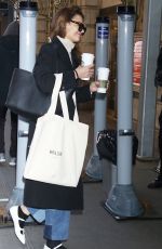 KATIE HOLMES Arrives at Matinee of Our Town in New York City 01/04/2025