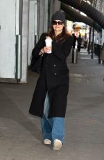 KATIE HOLMES Arrives at Our Town Matinee Performance in New York City 01/15/2025
