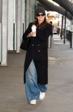 KATIE HOLMES Arrives at Our Town Matinee Performance in New York City 01/15/2025