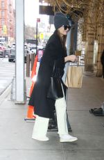 KATIE HOLMES Out and About in New York City 01/11/2025