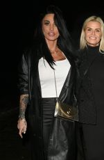 KATIE PRICE and KERRY KATON Night Out at San Carlo Restaurant in Cheshire 01/12/2025