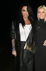 KATIE PRICE and KERRY KATON Night Out at San Carlo Restaurant in Cheshire 01/12/2025