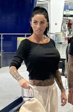 KATIE PRICE Arrives in Turkey 01/23/2025