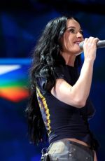 KATY PERRY at FireAid Benefit Concert at Intuit Dome in Los Angeles 01/30/2025