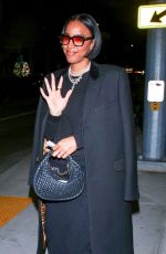 KELLY ROWLAND Out for Dinner with a Friend at Marea Italian Restaurant in Beverly Hills 01/24/2025