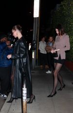 KENDALL JENNER and HAILEY BIEBER Out for Dinner at Giorgio Baldi in Santa Monica 01/05/2025