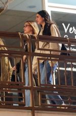 KENDALL JENNER and HAILEY BIEBER Out for Dinner at Sushi Park with Friends in Los Angeles 01/07/2025