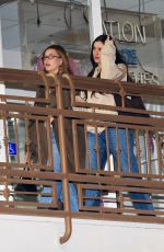 KENDALL JENNER and HAILEY BIEBER Out for Dinner at Sushi Park with Friends in Los Angeles 01/07/2025