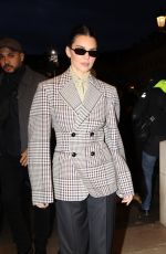 KENDALL JENNER Arrives at Schiaparelli Fashion Show in Paris 01/26/2025