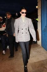 KENDALL JENNER Arrives at Schiaparelli Fashion Show in Paris 01/26/2025