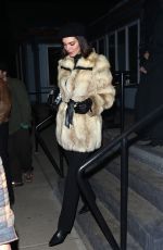 KENDALL JENNER Leaves Dinner at Matsuhisa Japanese Restaurant in Aspen 01/16/2025