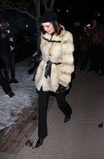 KENDALL JENNER Leaves Dinner at Matsuhisa Japanese Restaurant in Aspen 01/16/2025