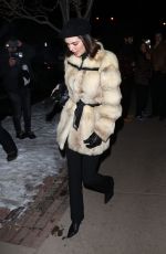 KENDALL JENNER Leaves Dinner at Matsuhisa Japanese Restaurant in Aspen 01/16/2025