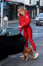 KIMBERLEY GARNER Out and About in London 01/13/2025