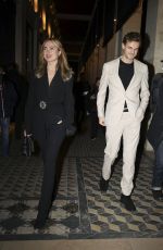 KIMBERLEY GARNER Out with a Mystery Man at Costes Party in Paris 01/27/2025