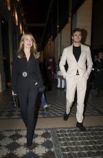 KIMBERLEY GARNER Out with a Mystery Man at Costes Party in Paris 01/27/2025