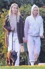 KRISTEN STEWART and DYLAN MEYER Take Their Dog for a Walk in Los Angeles 01/25/2025