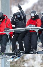 KYLIE and KENDALL JENNER and HAILEY and Justin BIEBER at Snowmass Village in Aspen 01/18/2025