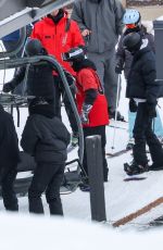 KYLIE and KENDALL JENNER and HAILEY and Justin BIEBER at Snowmass Village in Aspen 01/18/2025