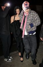 KYLIE JENNER and Timothee Chalamet Out for Dinner in Paris 01/15/2025