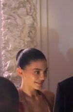 KYLIE JENNER Arrives at Jean Paul Gaultier Haute Couture Spring-Summer 2025 Show in Paris 01/29/2025