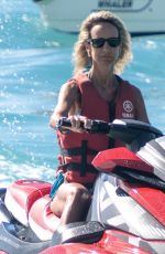 LADY VICTORIA HERVEY in a Blue Bikini at a Beach in Barbados 01/02/2025