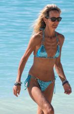 LADY VICTORIA HERVEY in a Blue Bikini at a Beach in Barbados 01/02/2025
