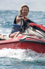 LADY VICTORIA HERVEY ina White Bikini on the Beach in Western Barbados 01/03/2025