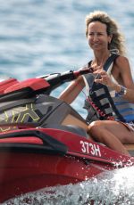 LADY VICTORIA HERVEY ina White Bikini on the Beach in Western Barbados 01/03/2025