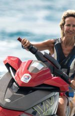 LADY VICTORIA HERVEY ina White Bikini on the Beach in Western Barbados 01/03/2025