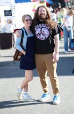 LAURA CROMPTON and Casey Abrams Shopping at Farmer