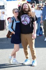 LAURA CROMPTON and Casey Abrams Shopping at Farmer
