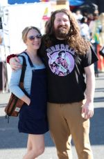 LAURA CROMPTON and Casey Abrams Shopping at Farmer
