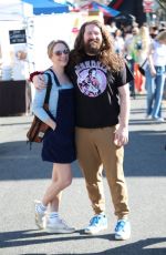 LAURA CROMPTON and Casey Abrams Shopping at Farmer