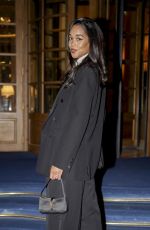LAURA HARRIER Arrives at Her Hotel in Paris 01/28/2025