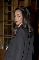 LAURA HARRIER Arrives at Her Hotel in Paris 01/28/2025