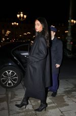 LAURA HARRIER Arrives at Place Vendome at Paris Fashion Week 01/26/2025