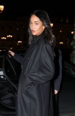 LAURA HARRIER Arrives at Place Vendome at Paris Fashion Week 01/26/2025