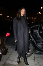 LAURA HARRIER Arrives at Place Vendome at Paris Fashion Week 01/26/2025