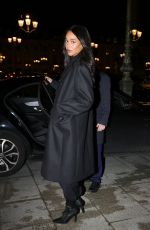 LAURA HARRIER Arrives at Place Vendome at Paris Fashion Week 01/26/2025
